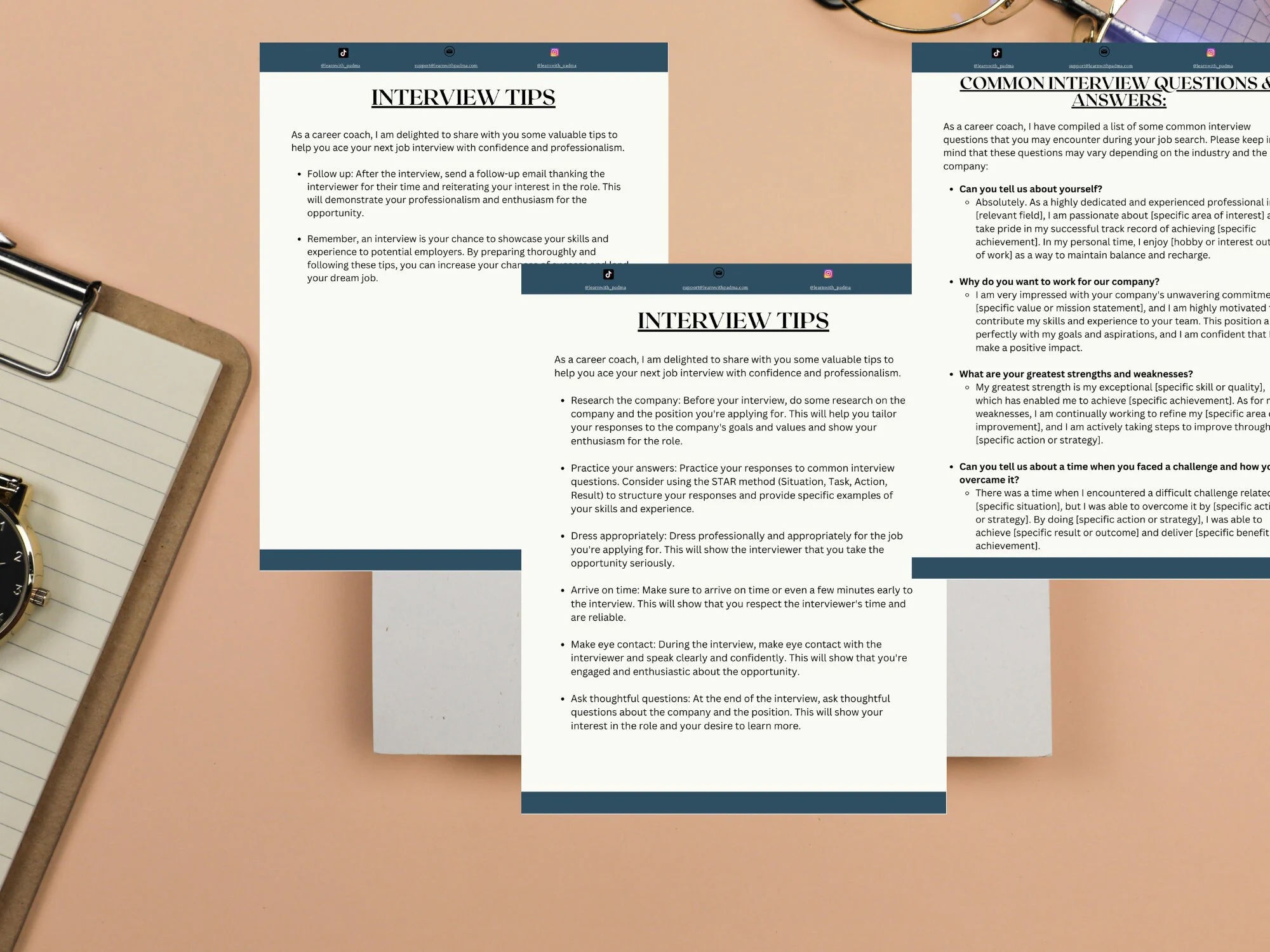 Interview Questions And Answers Template Ideal Answers Downloadable And Printable Digital Behavioral And Situational Questionnaire Etsy