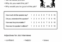 Job Interview Practice Adjectives For Resumes ALL ESL