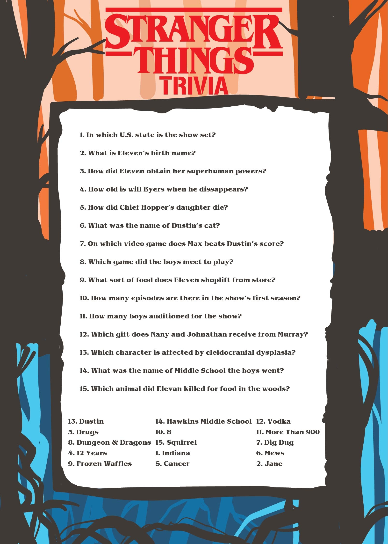 Kids Trivia Questions And Answers 6 Free PDF Printables Printablee