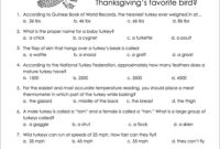 Lets Talk Turkey Trivia Test Flanders Family Home Life Worksheets Library