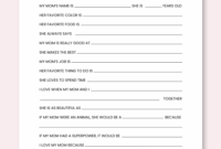 Make Mom Smile With This Adorable All About My Mom Printable Simply Bits Of Us
