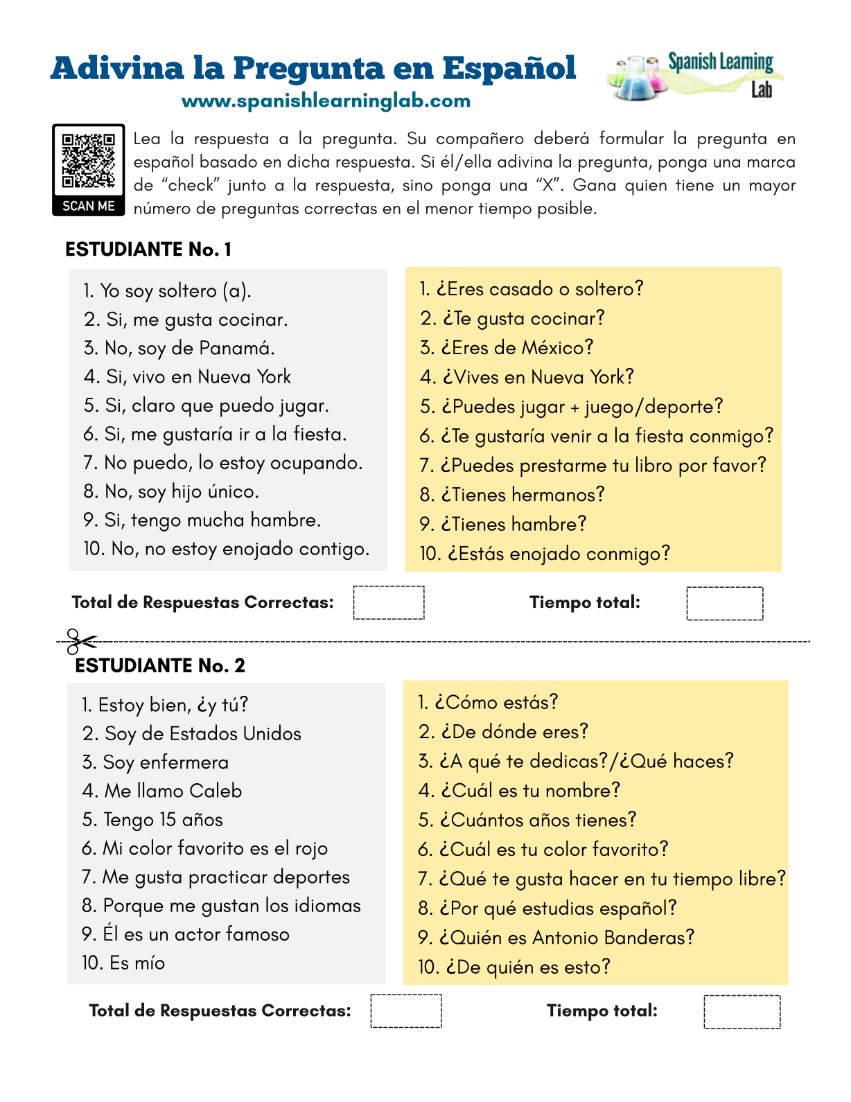 ASQ:SE Questionnaires Spanish Printable