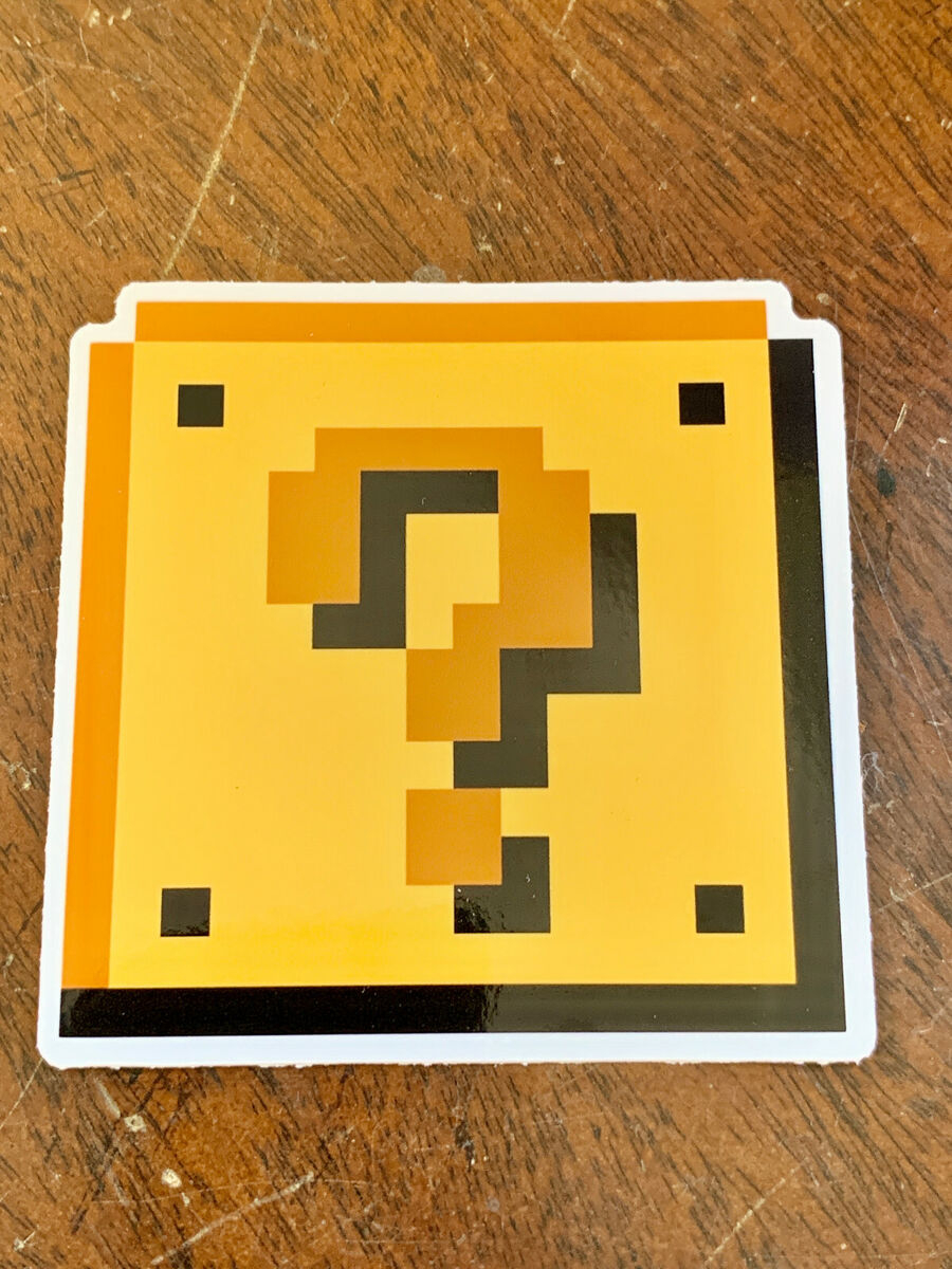 Mario Bros Question Box Luigi Koopa High Quality Sticker 3x3 In Nintendo EBay