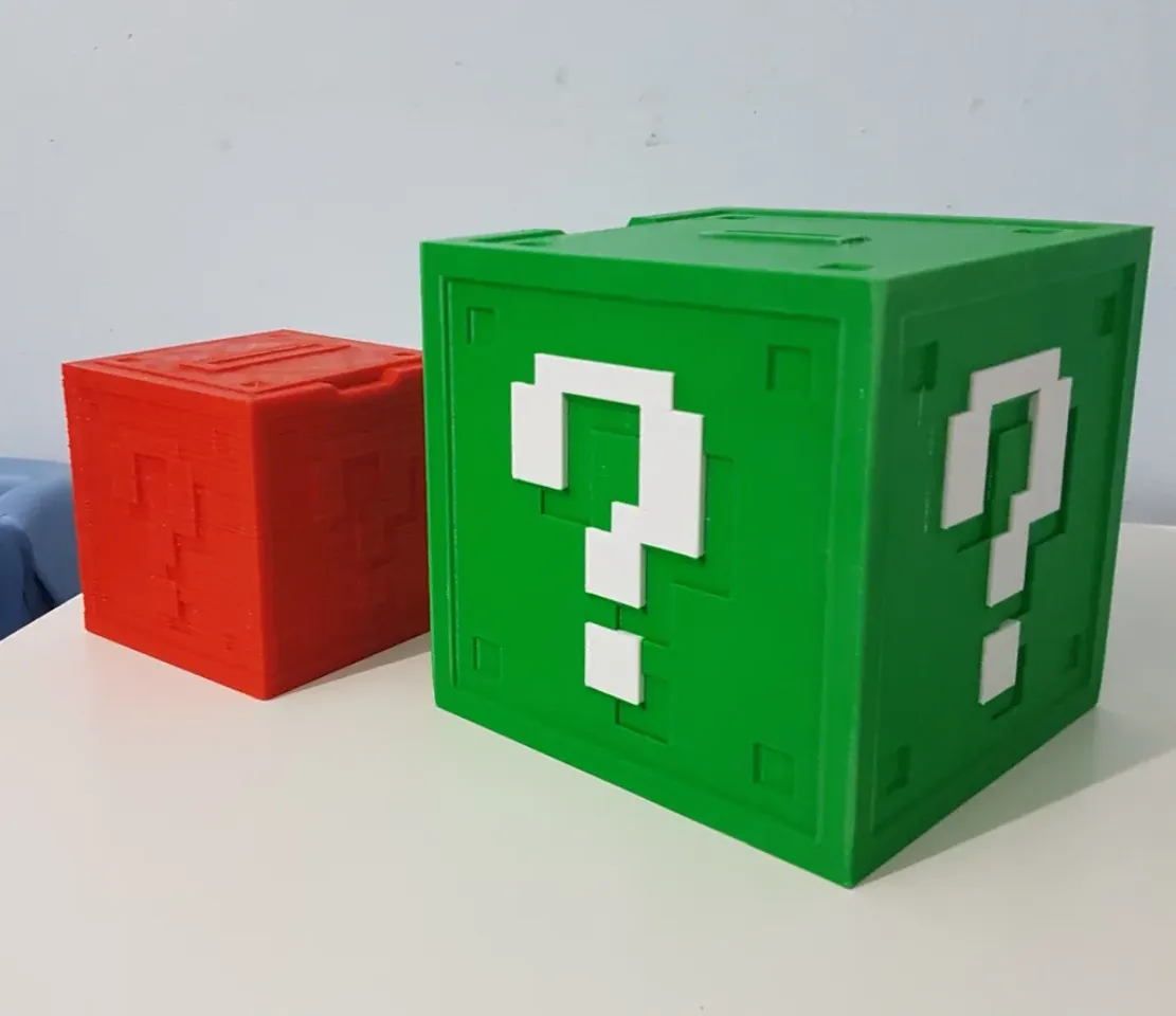 Mario Question Block Coin Bank XL By Mshrg Download Free STL Model Printables