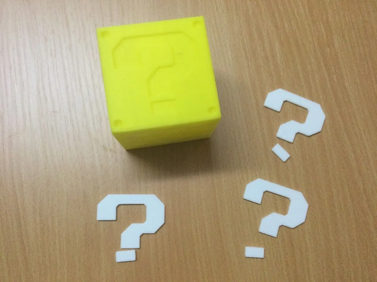 Mario Question Mark Block Amiibo Stand Customizable By Geit de Download Free STL Model Printables