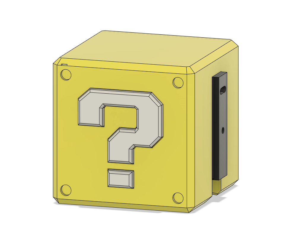  Mario Question Mark Cube Wall Mounted STL File For Cults