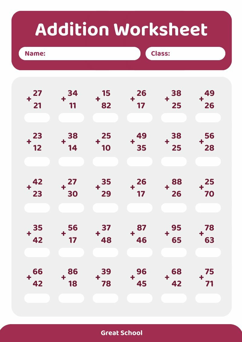 Free Printable Math Questions