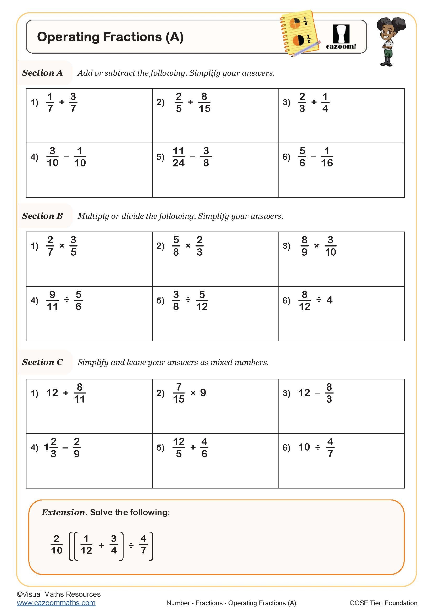 Free Printable Math Questions and Answers