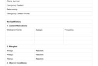 Medical Health Questionnaire