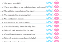 Mom Or Dad Quiz Free Printable For Baby Shower