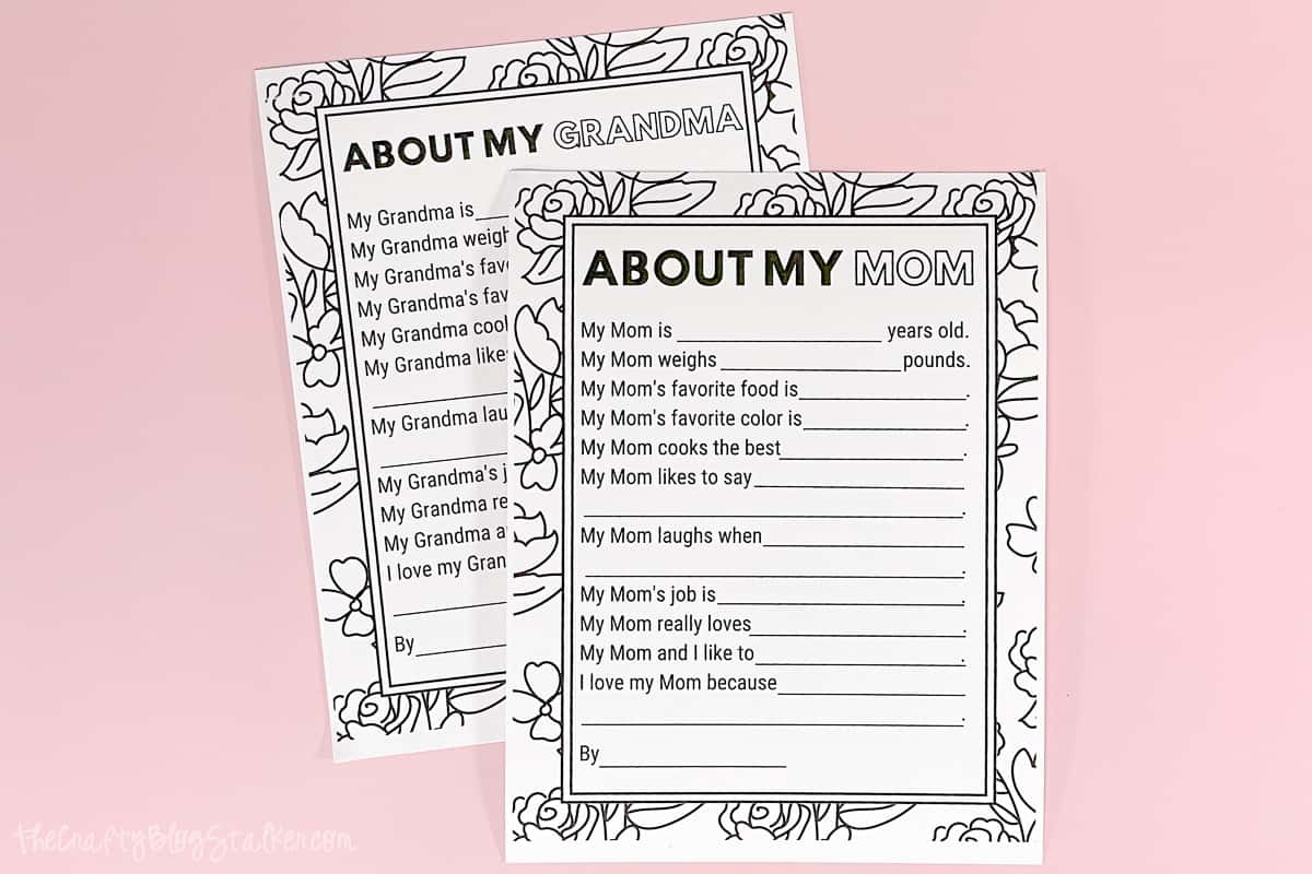Mother s Day Questionnaire Free PDF The Crafty Blog Stalker