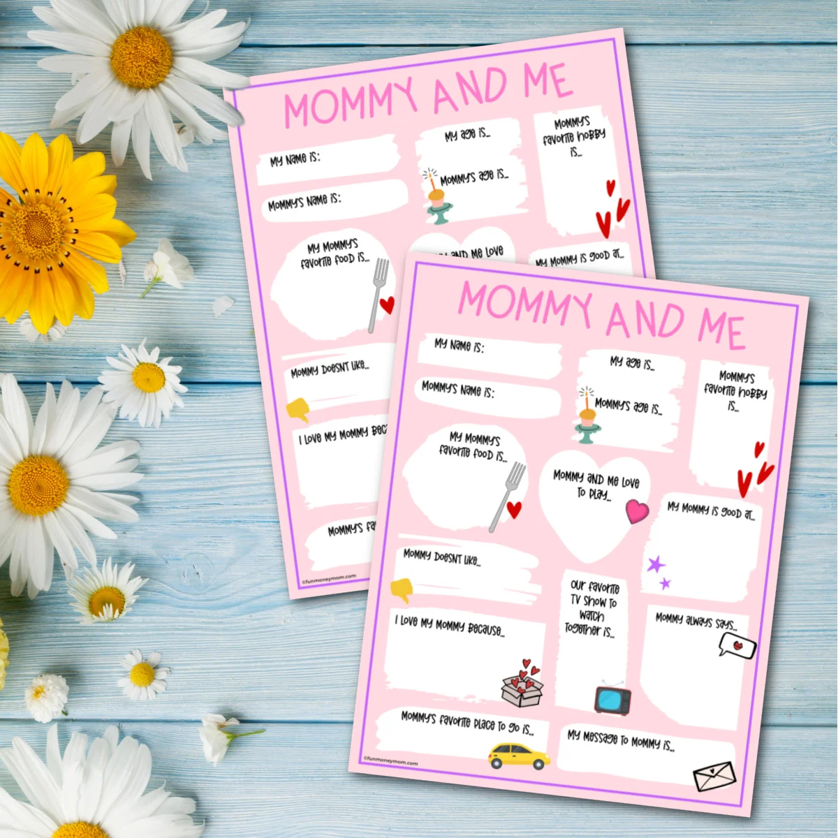 Mother s Day Questionnaire Free Printable Fun Money Mom
