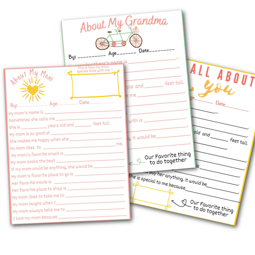 mother s day questionnaire the perfect gift for mom grandma your modern family