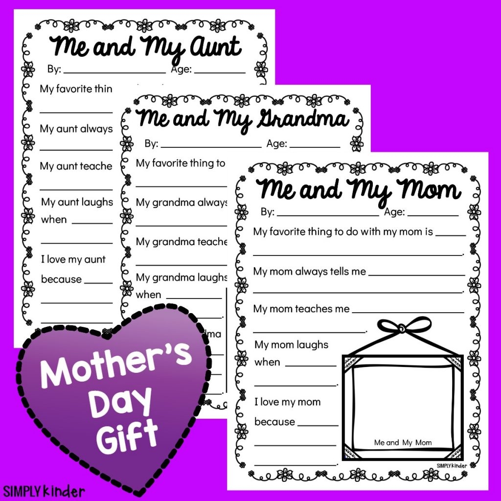 Mothers Day Questionnaire Simply Kinder Plus