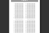 Multiple Choice Blank Nswer Sheet Vector Stock Vector Illustration Of Flat Bubble 87516507
