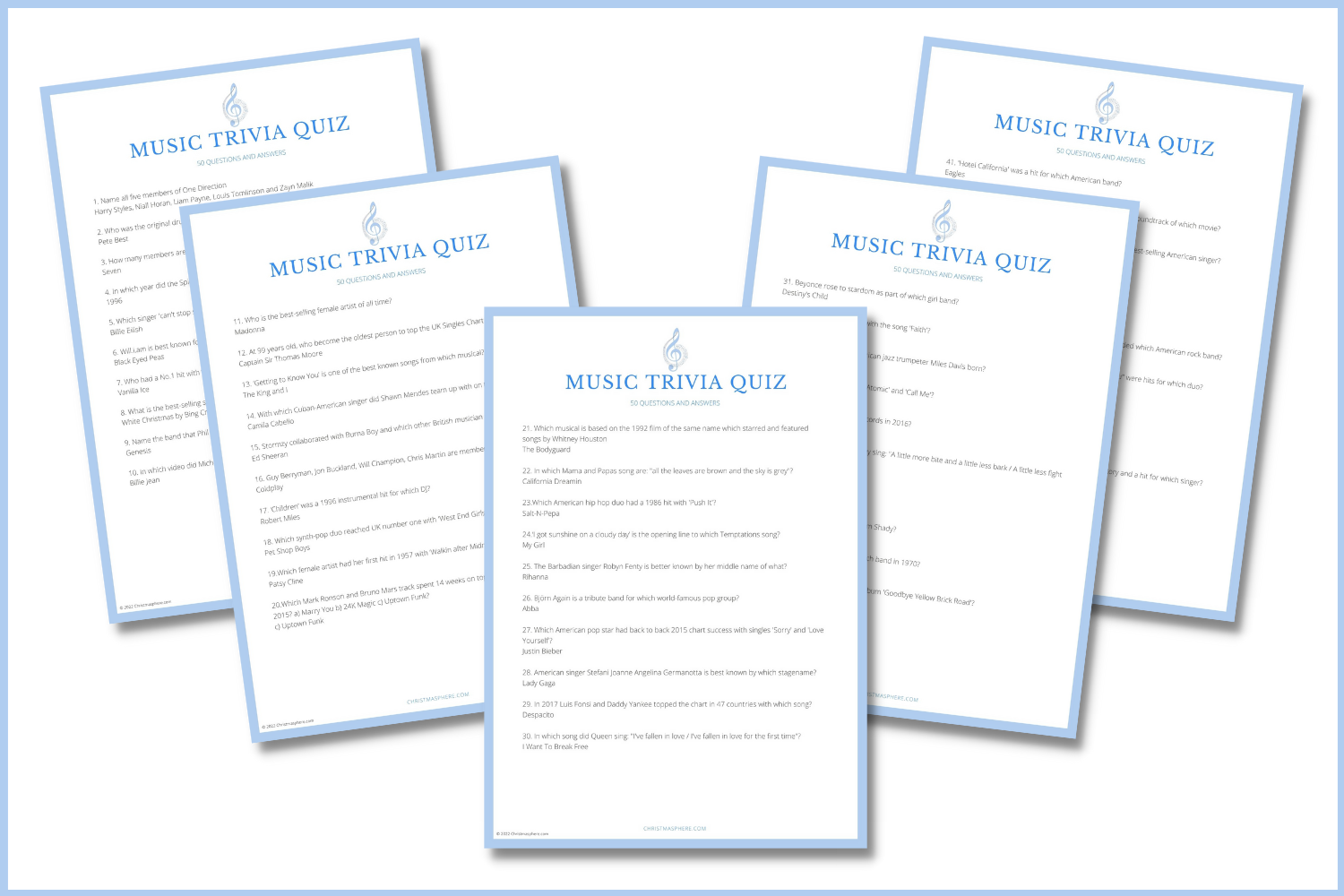Elvis Trivia Questions and Answers Printable Free