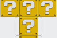 My Super Mario Boy Mario Downloadable Printable Block Templates