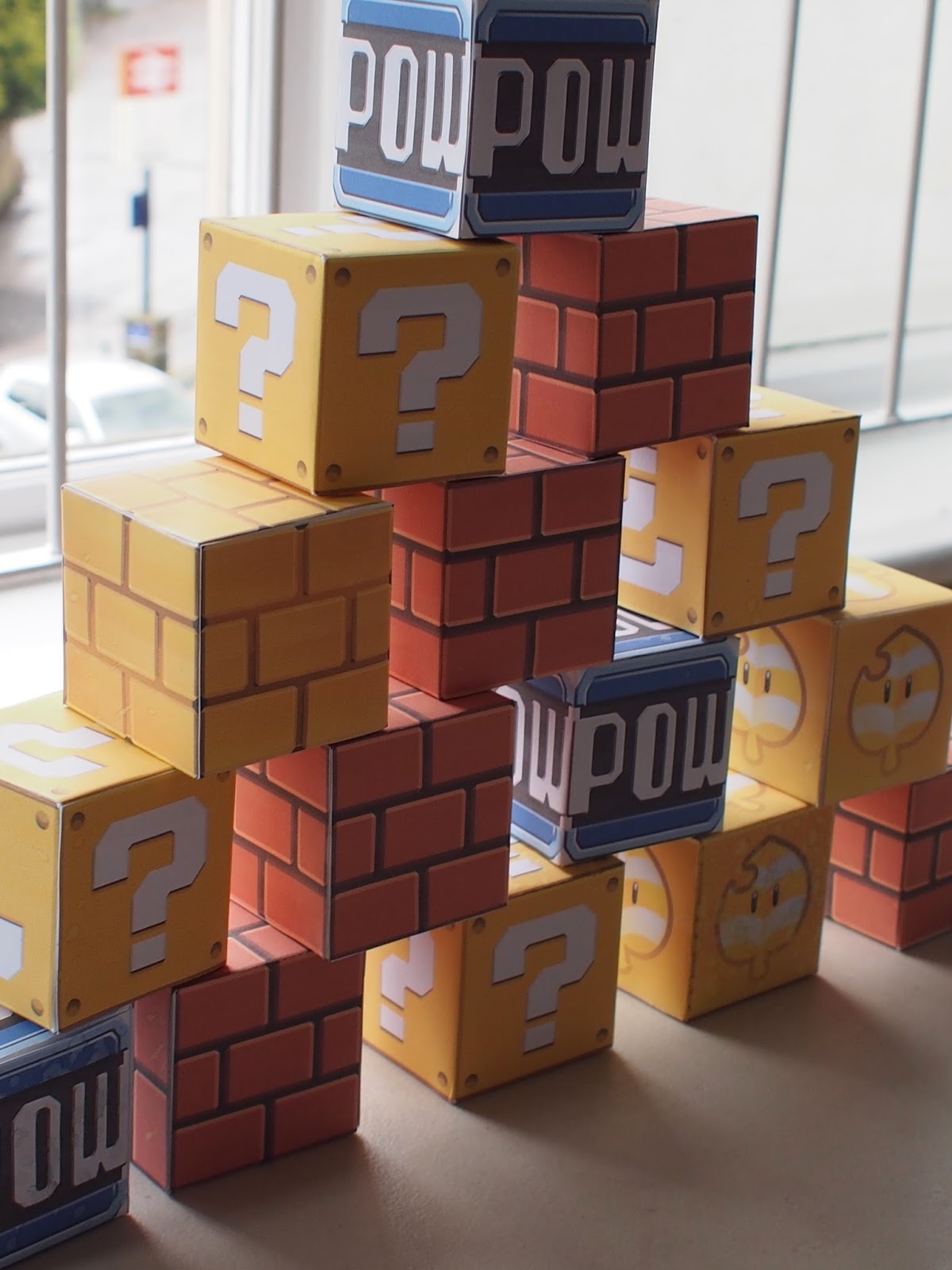 My Super Mario Boy Mario Downloadable Printable Block Templates