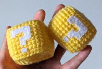 Nintendo Question Block Amigurumi Crochet Pattern Sir Purl Grey