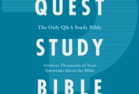 NIV Quest Study Bible Hardcover Blue Comfort Print The Only Q And A Study Bible By Zondervan Goodreads