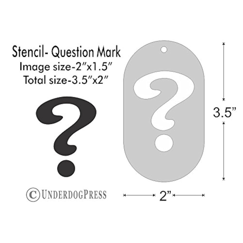 Number Stencils 12 Inch Mickey Mouse Reusable Mylar Stencil Art Supplies A Question Mark
