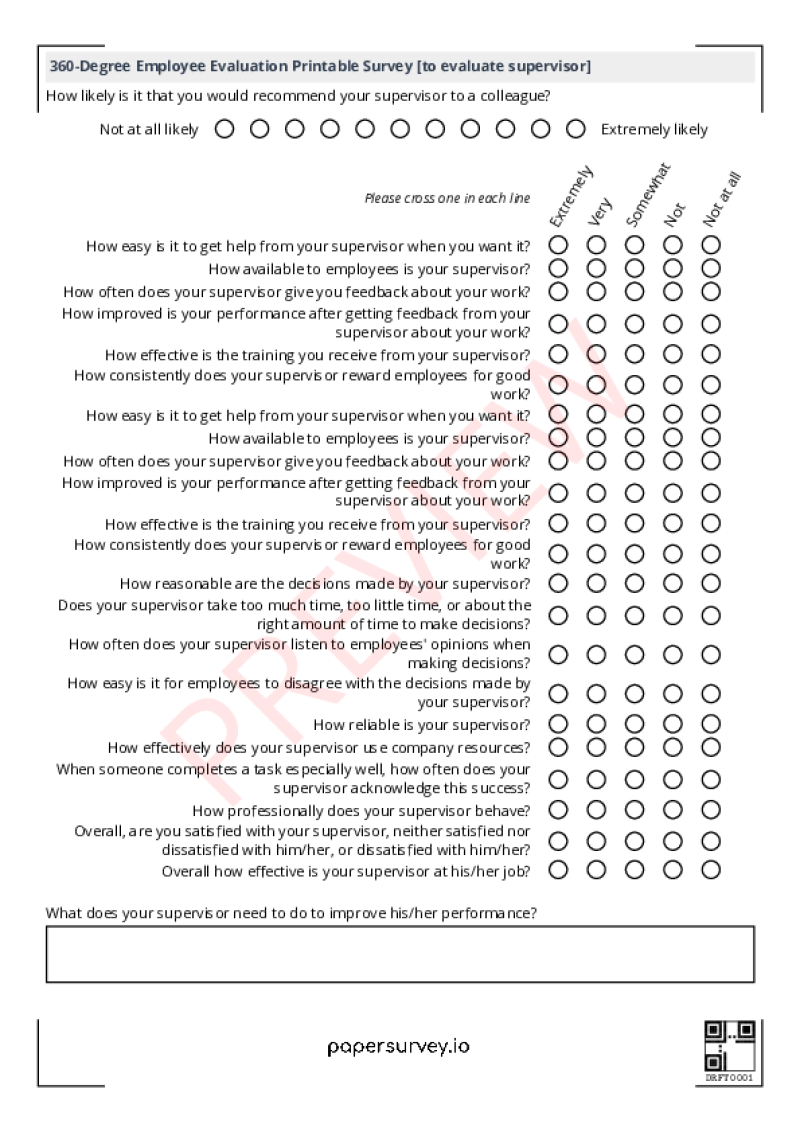 Paper Survey Templates PaperSurvey io