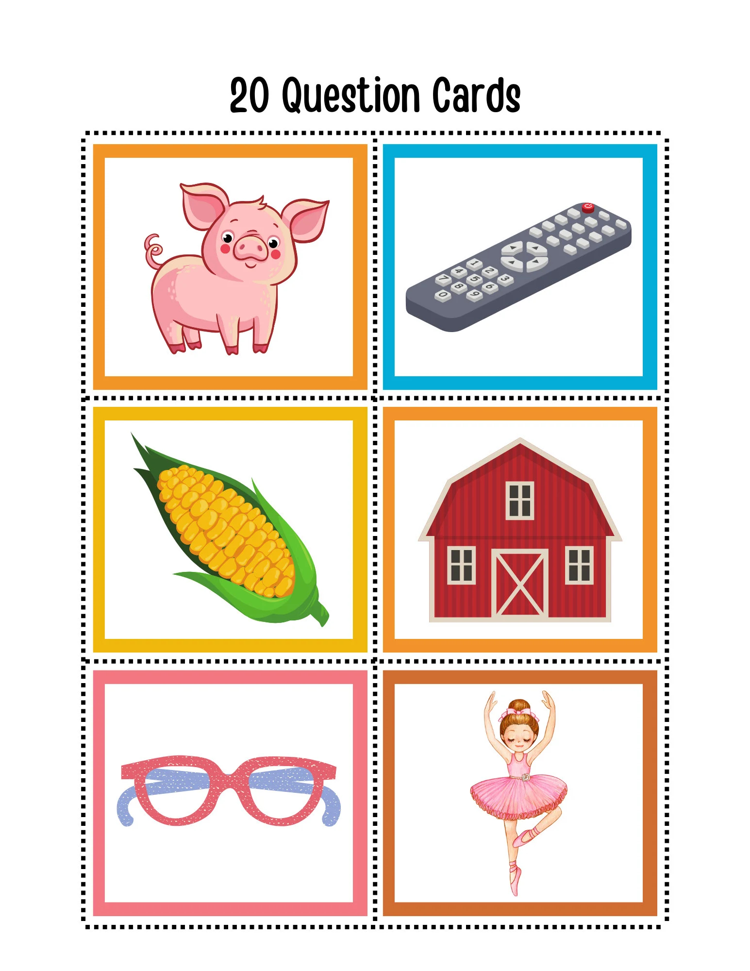 20 Questions for Kids Printable