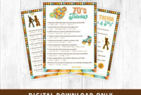Printable 70s Quiz Etsy