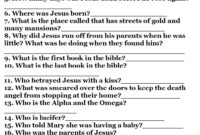 Printable Bible Quizzes