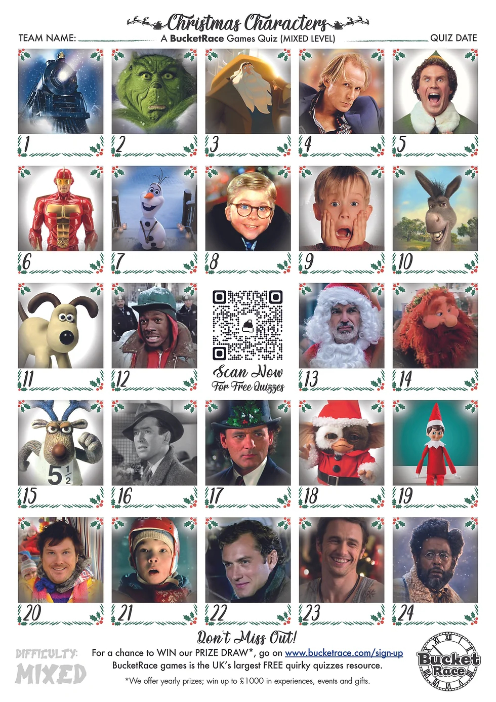 Printable Picture Quiz