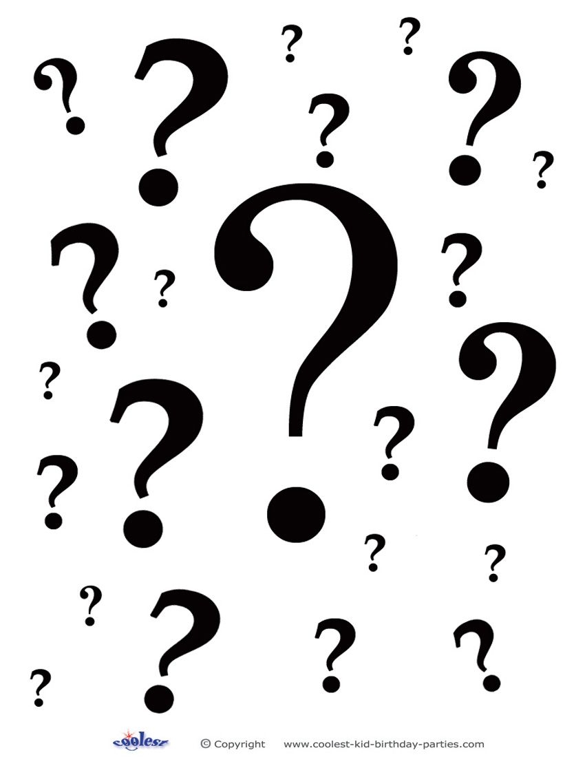 Printable Question Marks Decoration 2 Question Mark Creative Worksheets Library