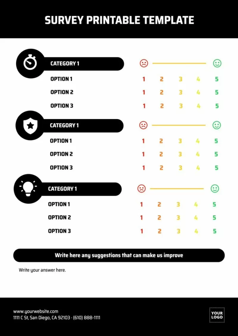 Printable Survey Maker