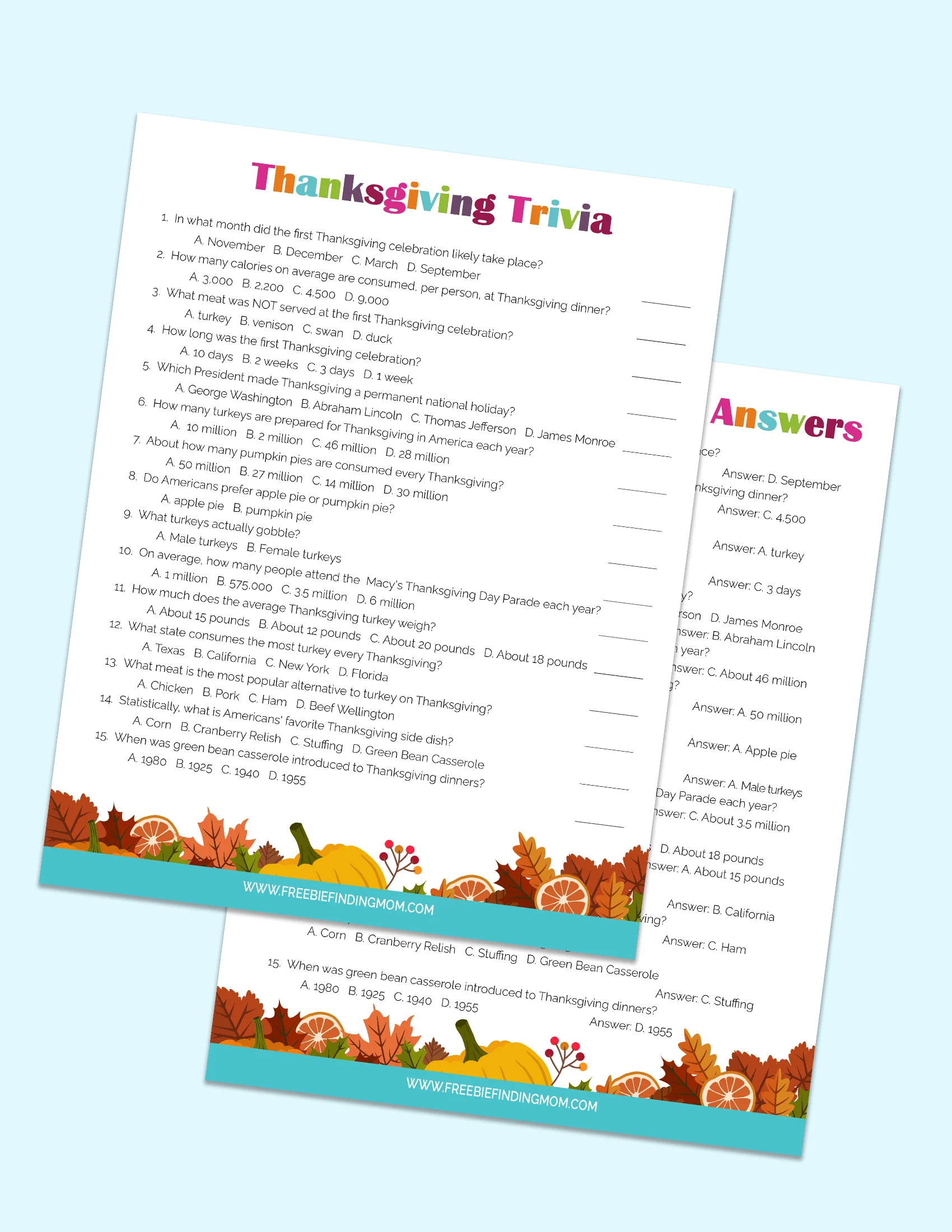 Printable Questions and Answers PDF