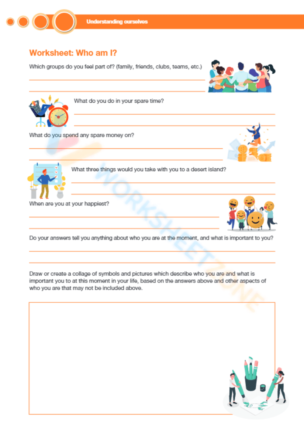 Printable Who Am I Worksheets