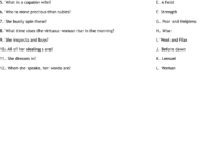 Proverbs 31 Worksheet WordMint