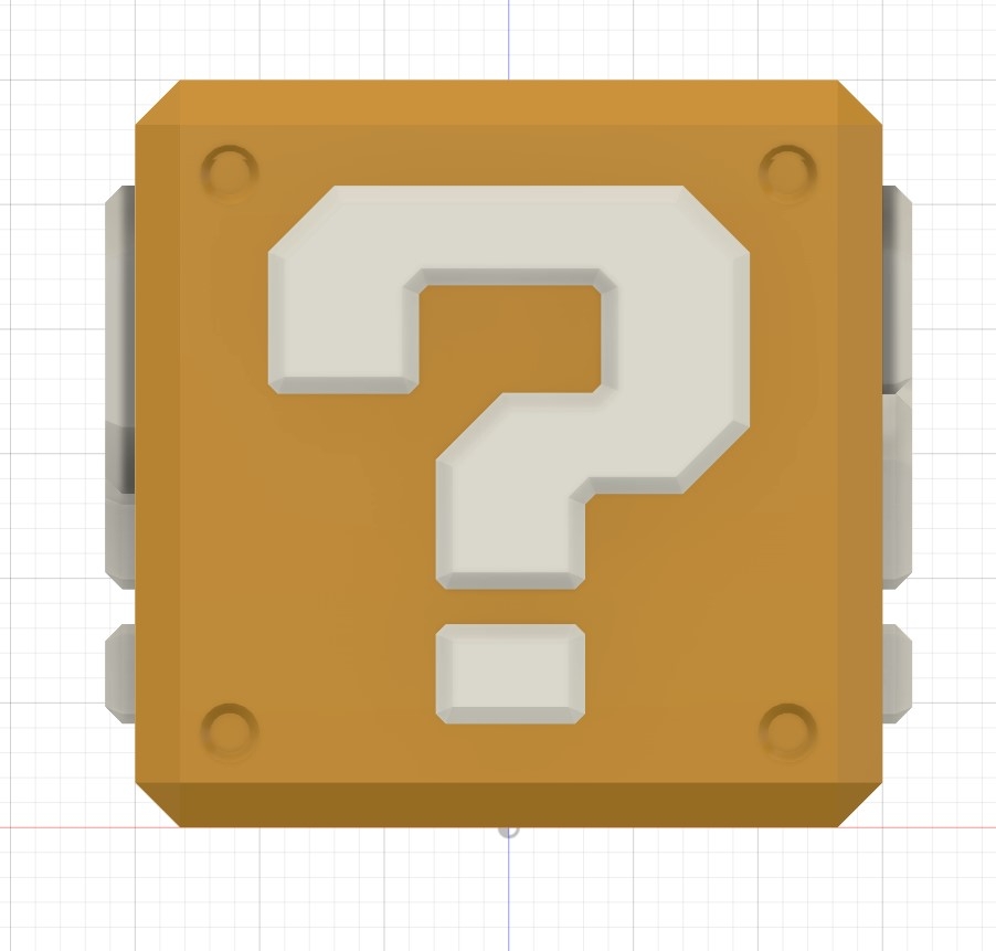 Question Block Piggy Bank Mario Brick Piggy Bank With Coin Mario Bros 3D Model 3D Printable Question Mark Printable
