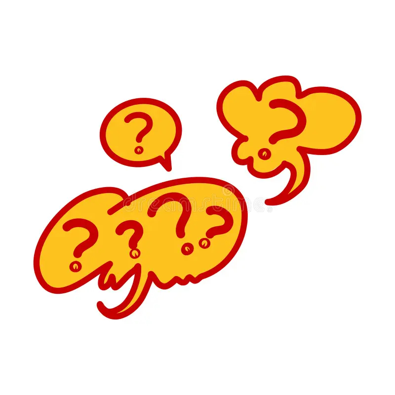 Printable Question Mark in Speech Cloud