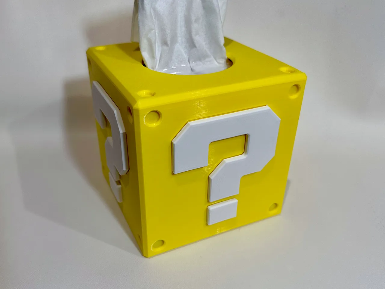 Question Mark Block Tissue Box Cover By D Download Free STL Model Printables
