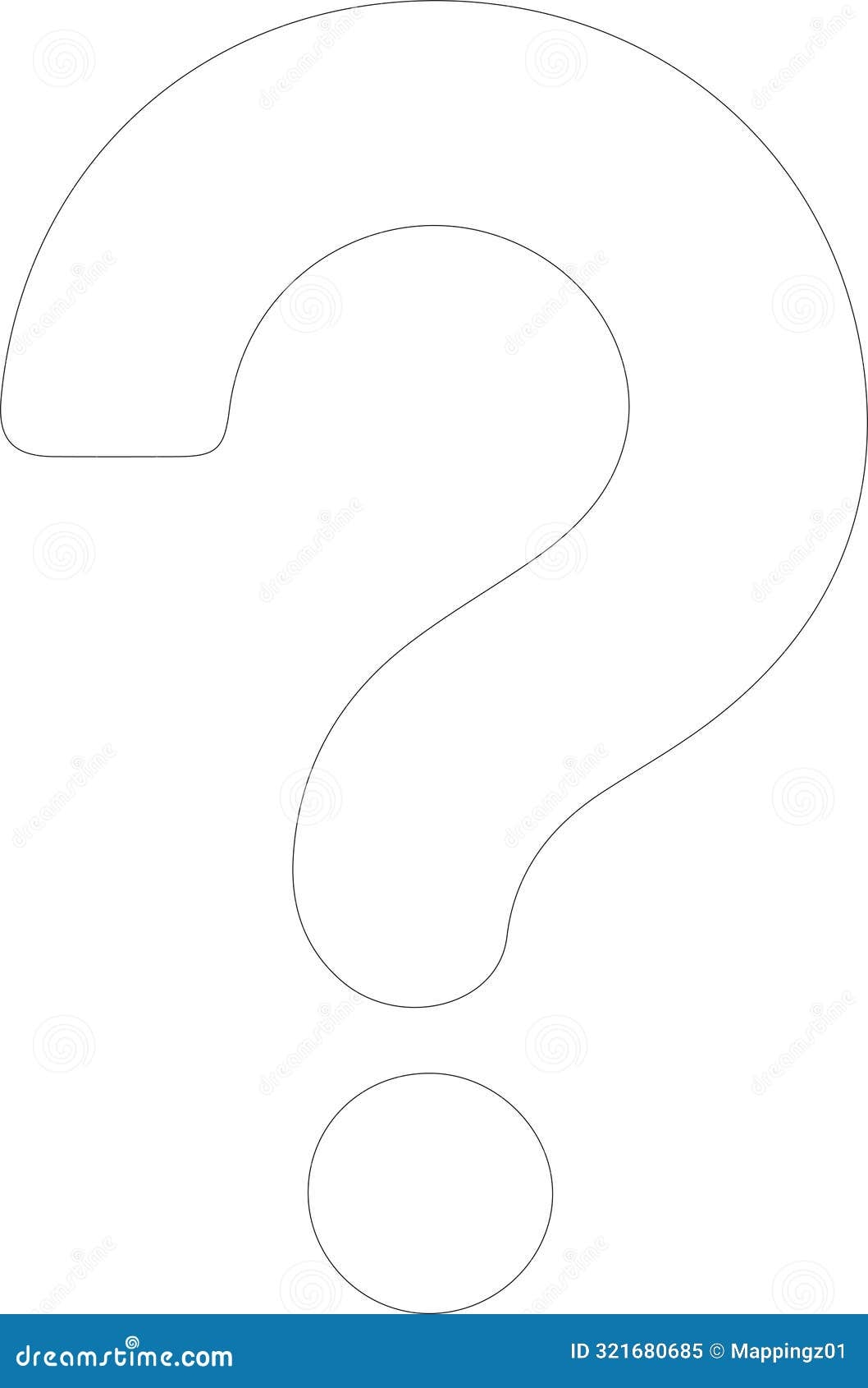 Question Mark Coloring Stock Illustrations 123 Question Mark Worksheets Library