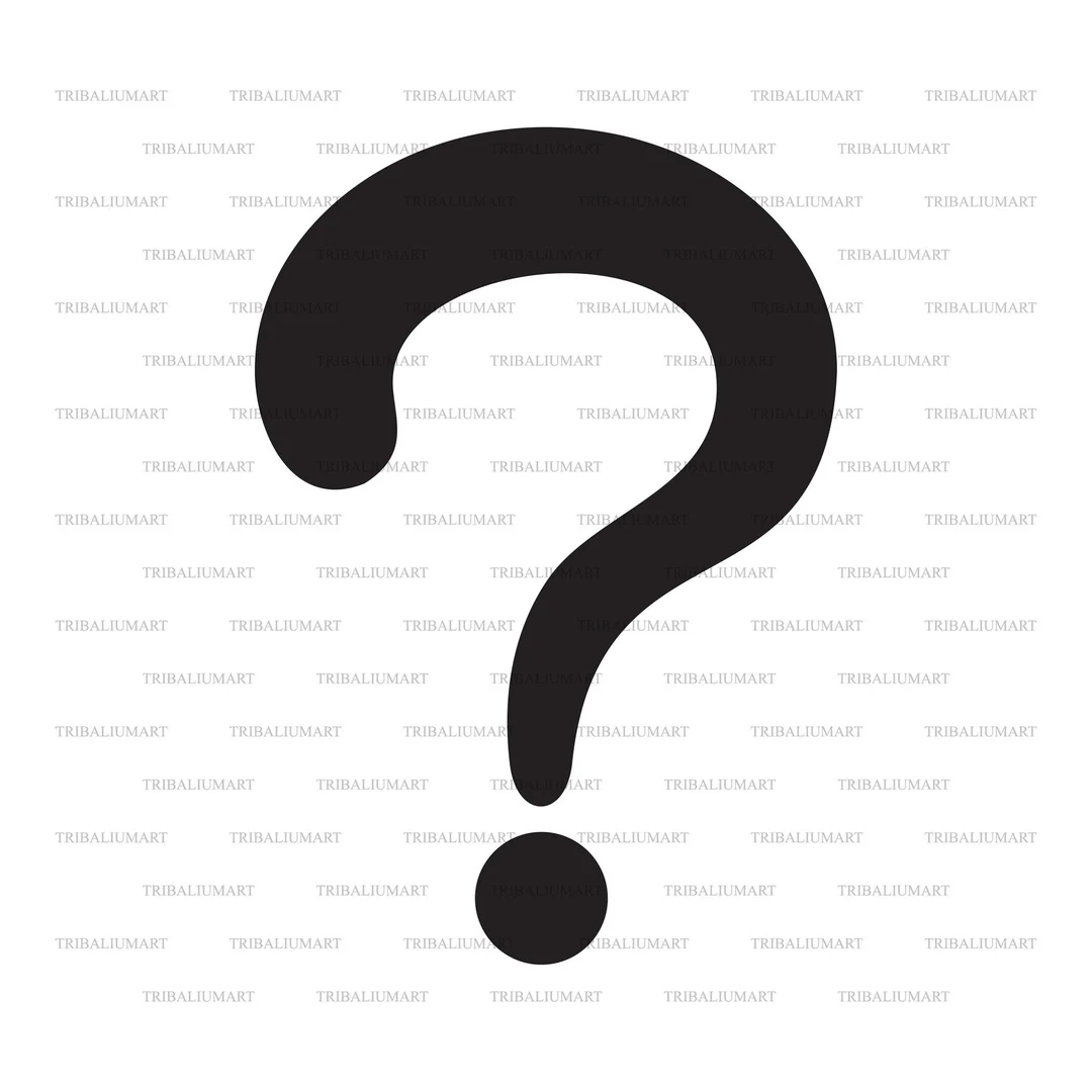 Question Mark Cut Files For Cricut Clip Art Silhouettes eps Svg Pdf Png Dxf Jpeg Etsy