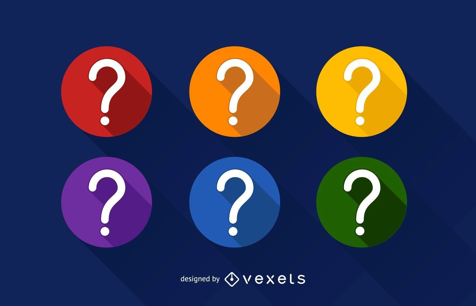 Question Mark Icon Set Vector Download