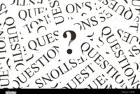 Question Mark On A Background Of Many Printed Paper Questions Stock Photo Alamy