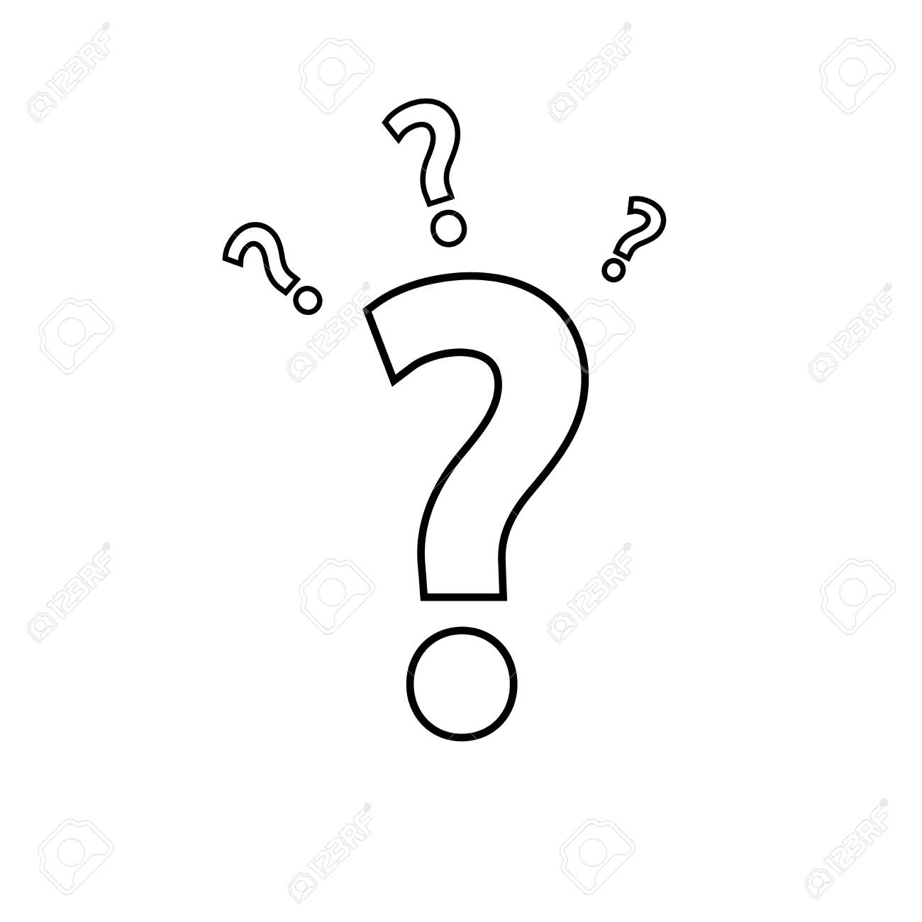 Question Mark Sign Icon Design Template Royalty Free SVG Cliparts Vectors And Stock Illustration Image 124357441 