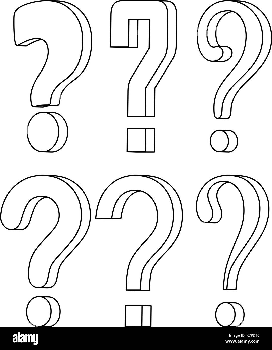 Question Mark Silhouette Vector Symbol Icon Design Beautiful Illustration Isolated On White Background Stock Vector Image Art Alamy