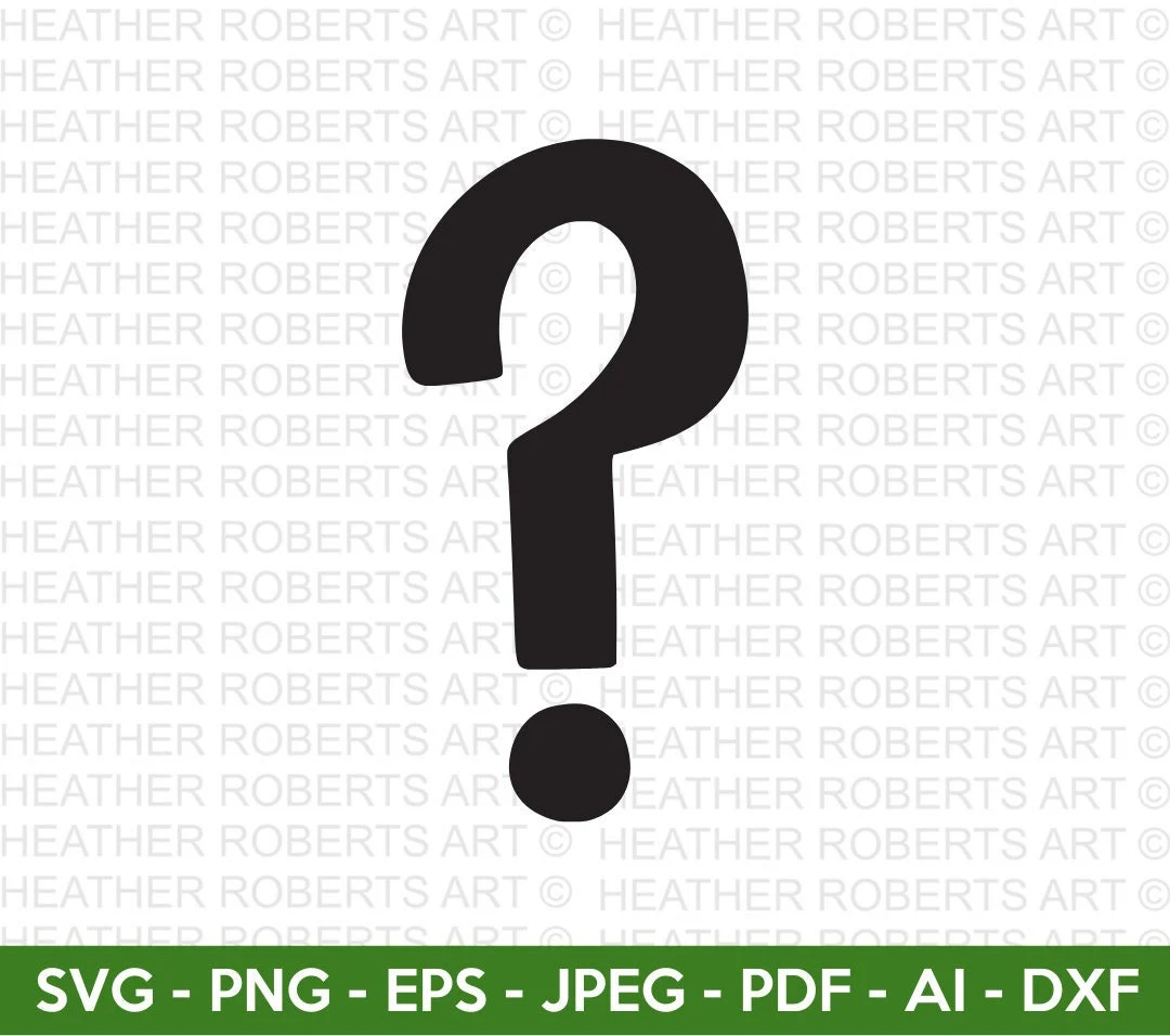 Question Mark Template Etsy