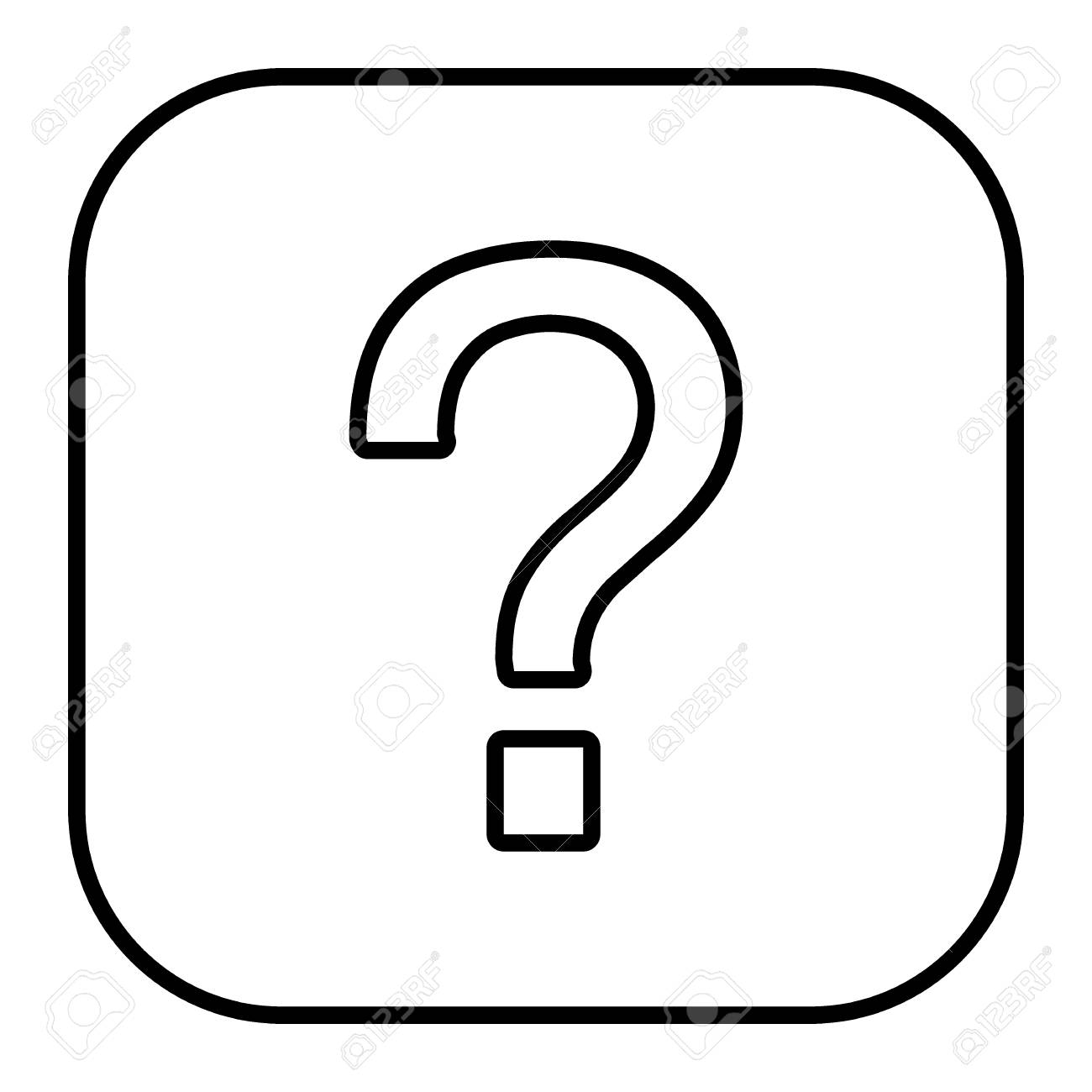Question Mark Thin Line Icon Question Sign Vector Illustration Isolated On White Ask Symbol Outline Style Design Designed For Web And App Royalty Free SVG Cliparts Vectors And Stock Illustration Image 110427044 