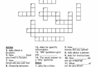 Question Words Crossword WordMint