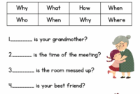 Question Words Worksheet For Grade 1 Or 2 Wh Questions Exercises For Kids Made By Teachers