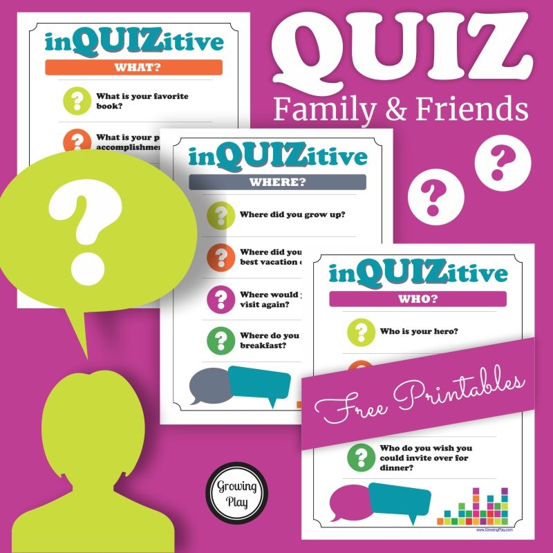 Free Printable Family Quiz Questions