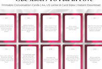 Questions To Fall In Love Printable Cards Couple GIFT Idea Romantic Date Night Ideas Relationship Building Couple Conversation Starters Etsy